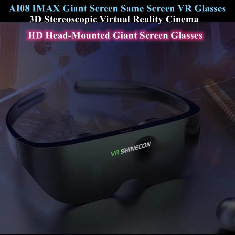 3D Smart Glasses 20M 100Inch IMAX Giant Screen VR Headset Same Screen Stereo Cinema Virtual Reality VR Glasses for Smartphone PC