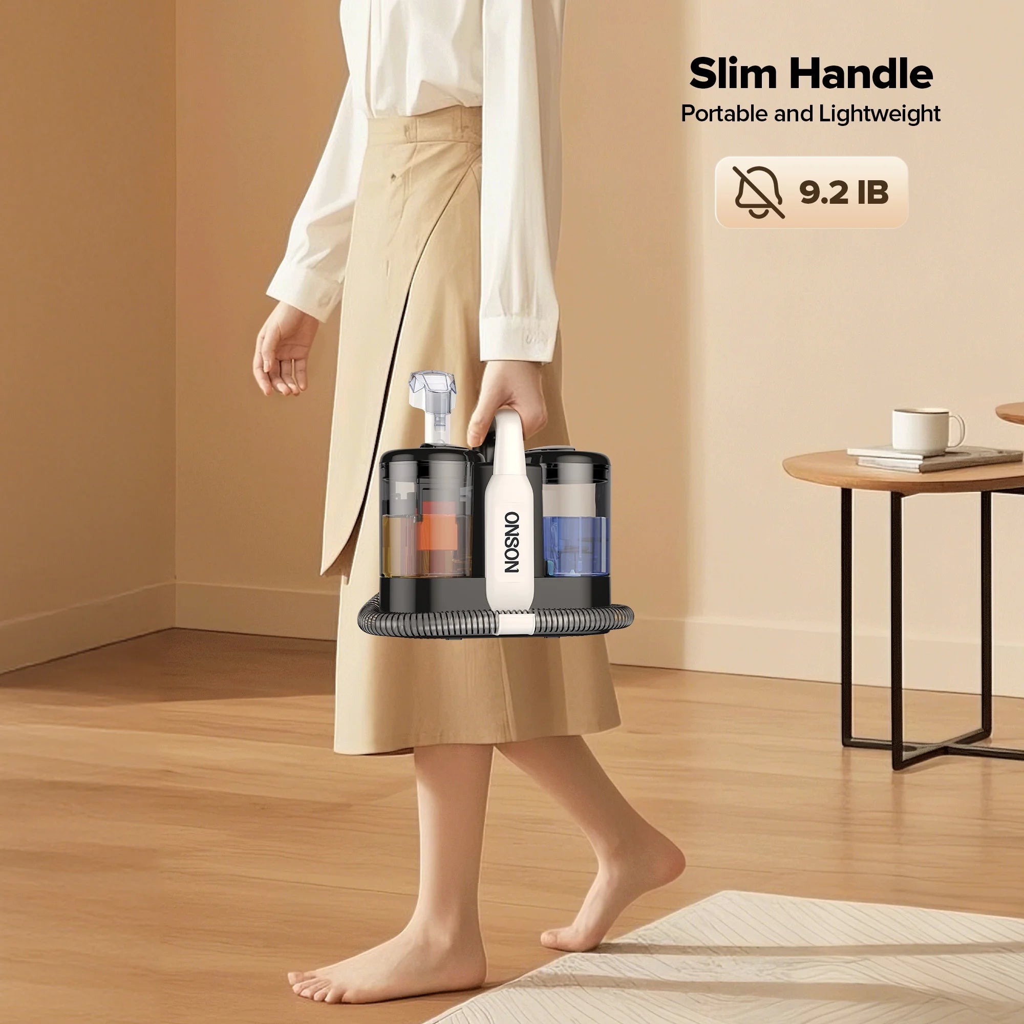 Portable Carpet Cleaner Machine, Upholstery Spot Vacuum Cleaner, White