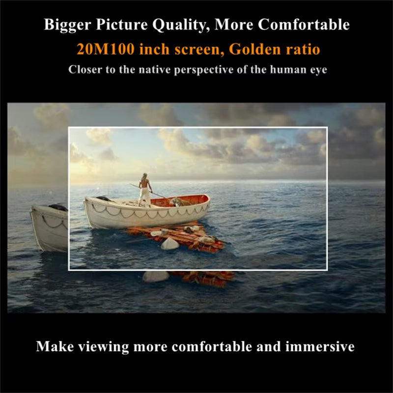 3D Smart Glasses 20M 100Inch IMAX Giant Screen VR Headset Same Screen Stereo Cinema Virtual Reality VR Glasses for Smartphone PC