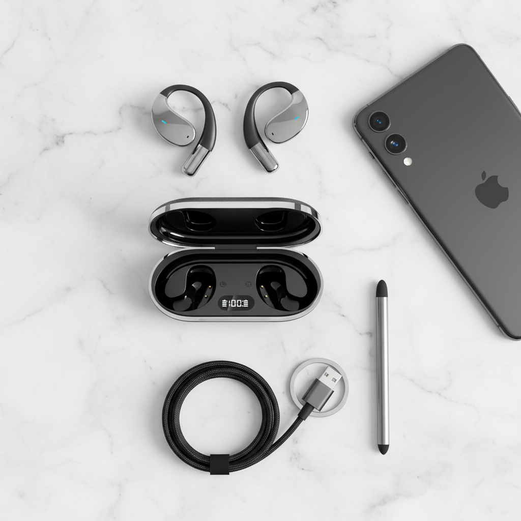 Flat lay composition