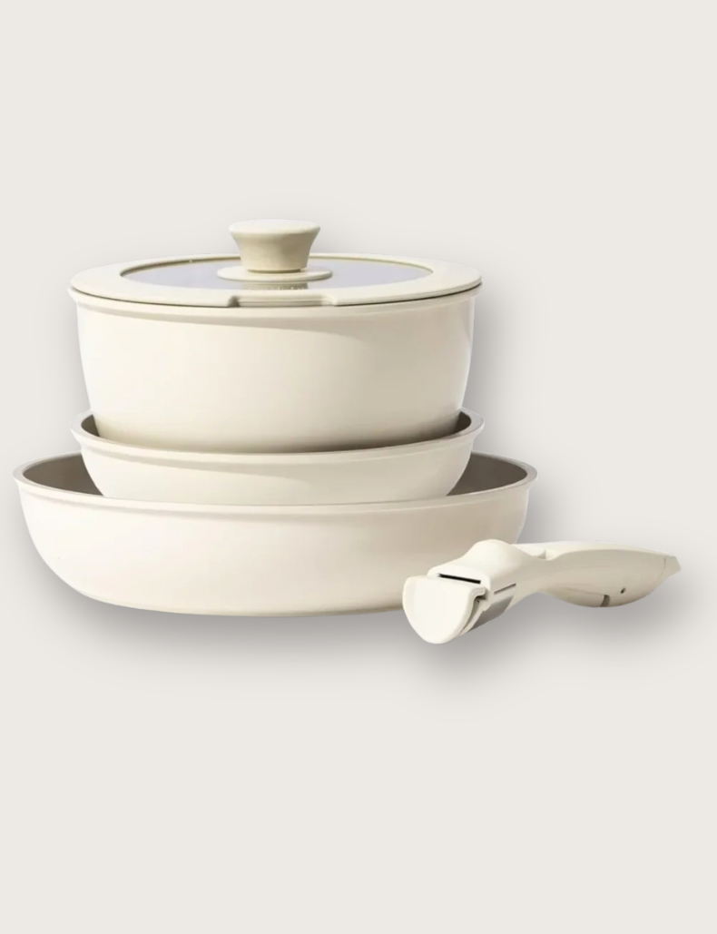 Effortless Cooking with Our 5 Pieces Detachable Handle Cookware Set - smartchoices