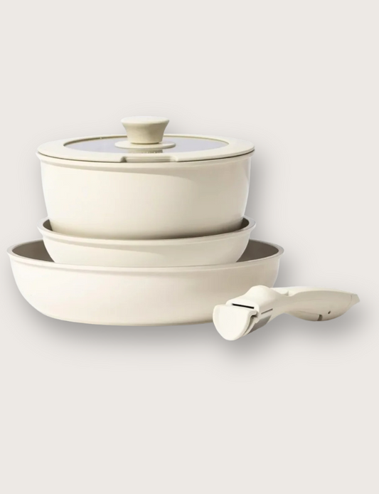 Effortless Cooking with Our 5 Pieces Detachable Handle Cookware Set - smartchoices
